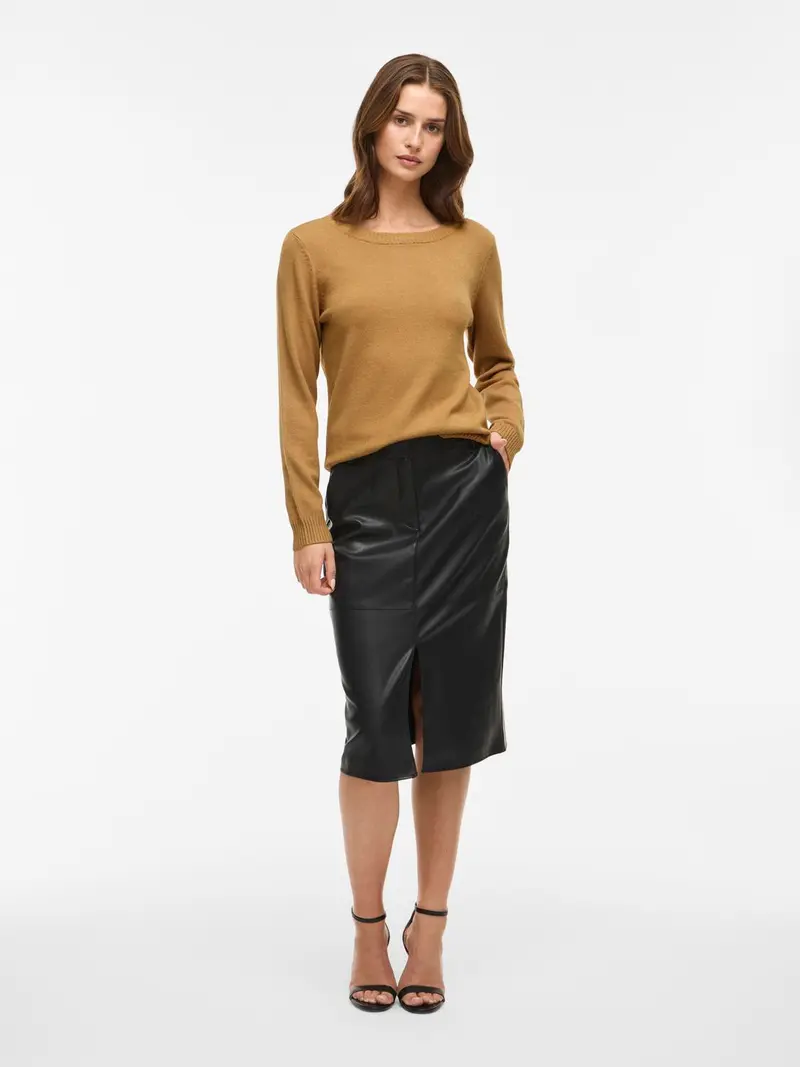 VIRIL O-NECK L/S KNIT TOP