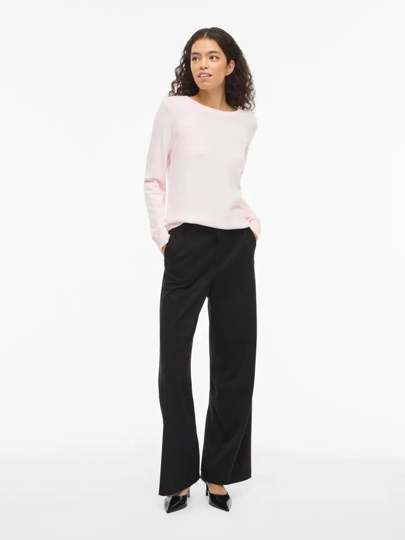 VIRIL O-NECK L/S KNIT TOP