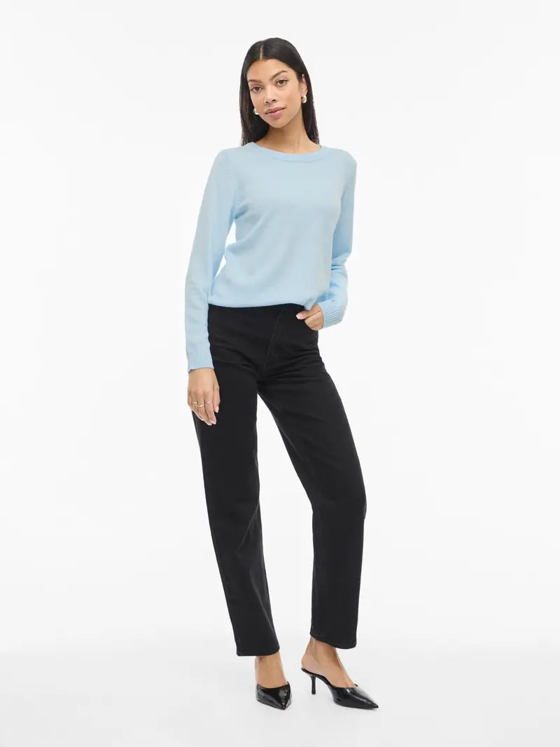 VIRIL O-NECK L/S KNIT TOP