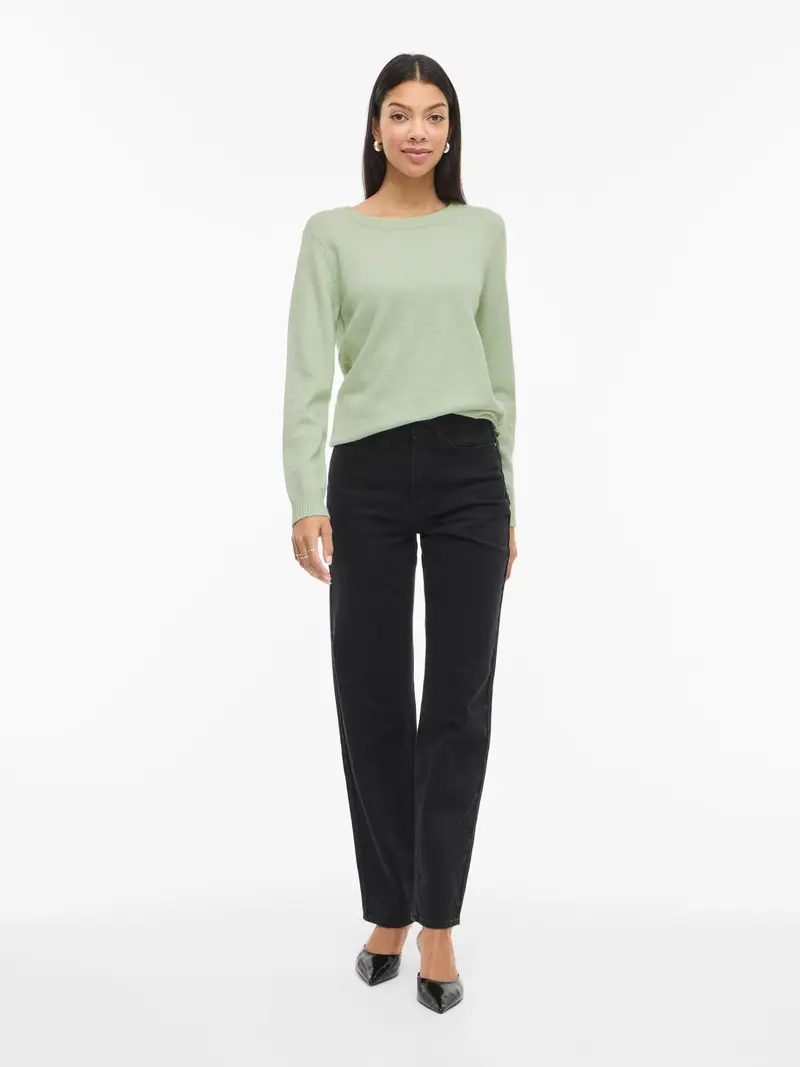 VIRIL O-NECK L/S KNIT TOP