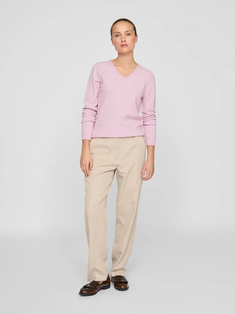 VIRIL V-NECK L/S KNIT TOP