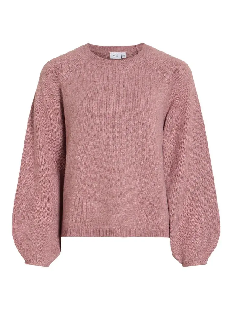 VISAPNA O-NECK L/S KNIT TOP/P