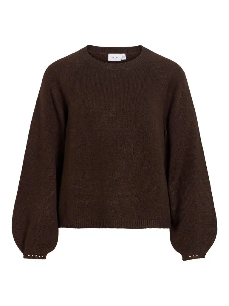 VISAPNA O-NECK L/S KNIT TOP/P