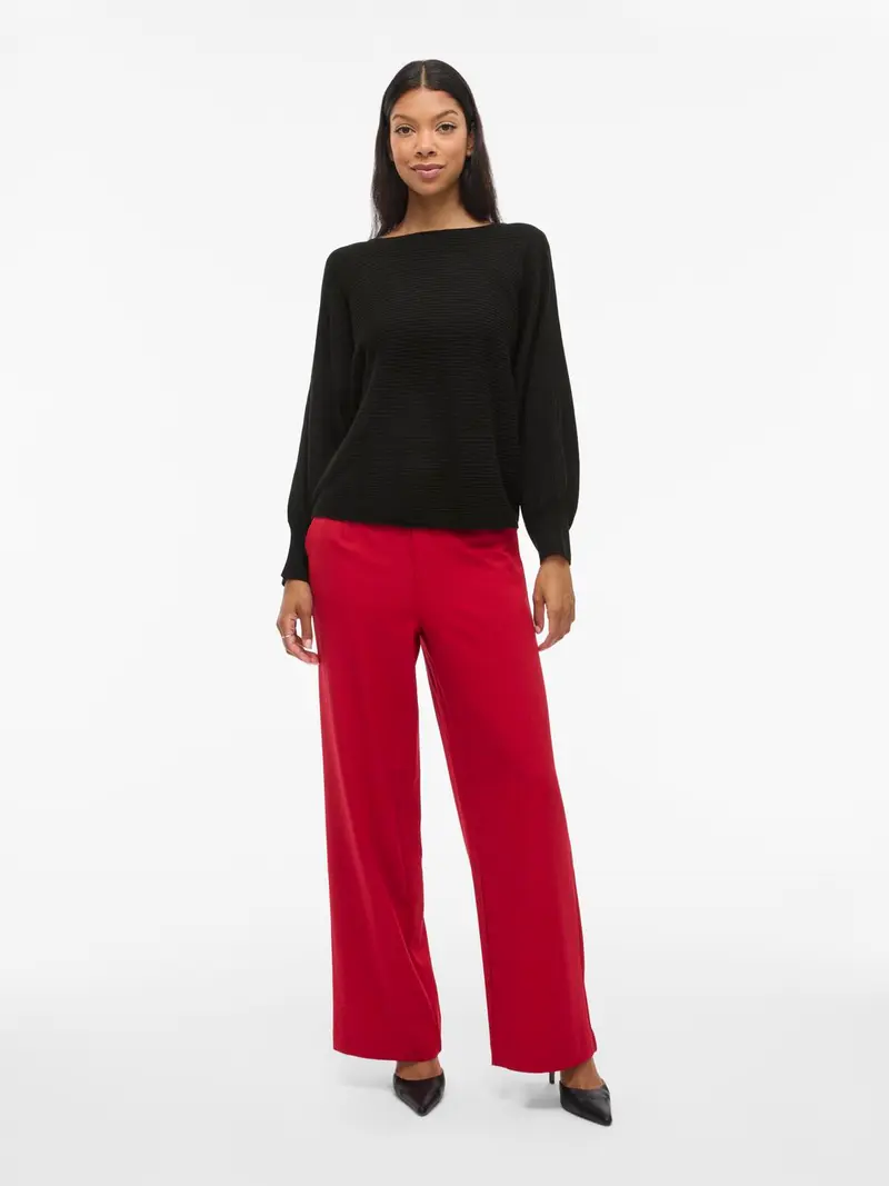 VIVILJA L/S BOATNECK KNIT PULLOVER