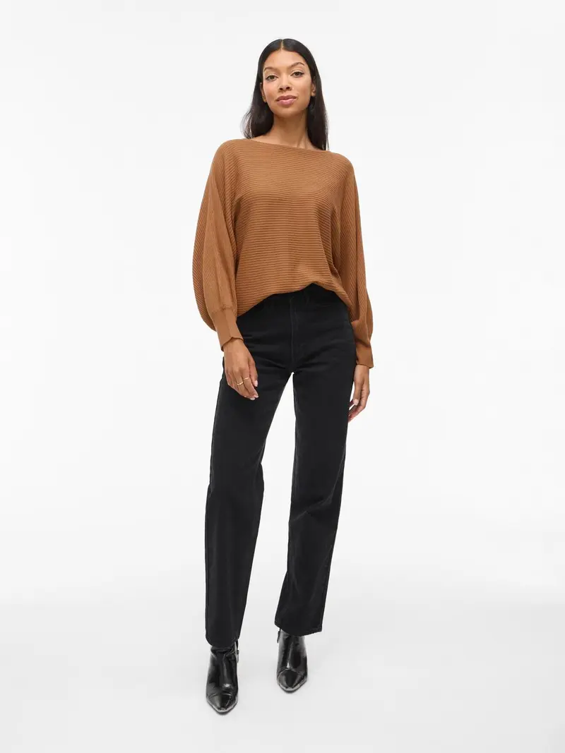 VIVILJA L/S BOATNECK KNIT PULLOVER
