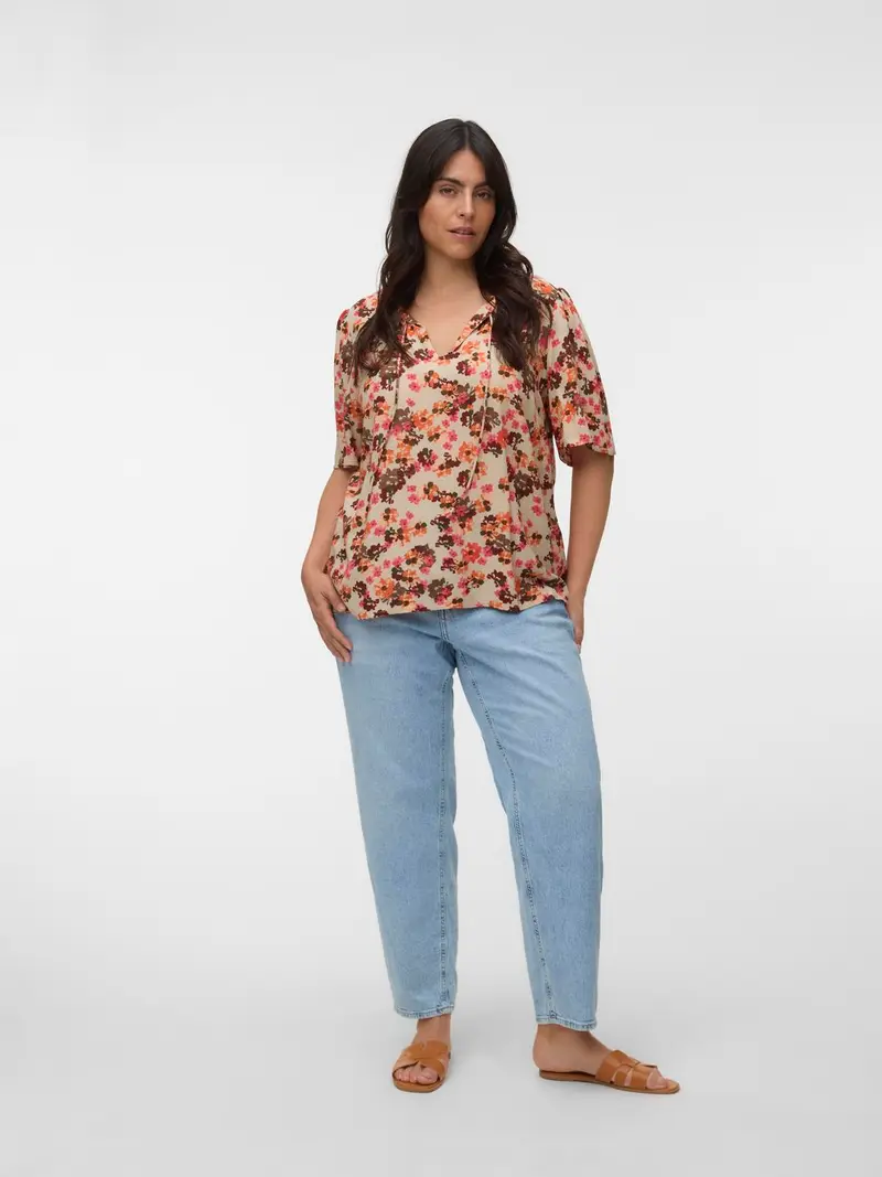 VMCJAMIE S/S O-NECK TOP CUR
