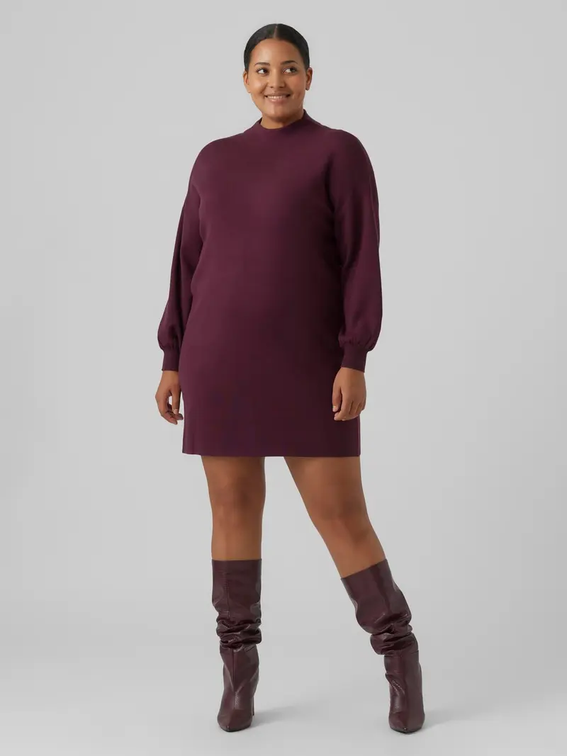 VMCNANCY LS FUNNELNECK DRESS NOOS CUR