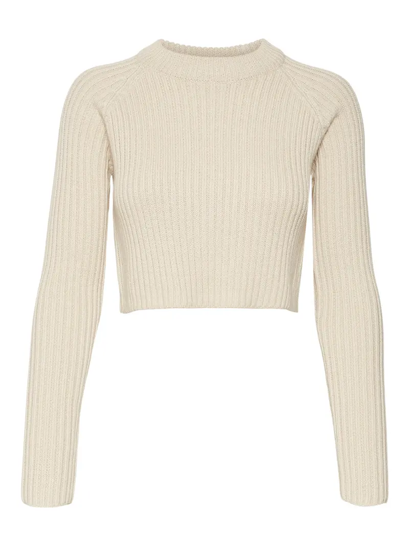 VMDIANA CROPPED LS O-NECK PULLOVER