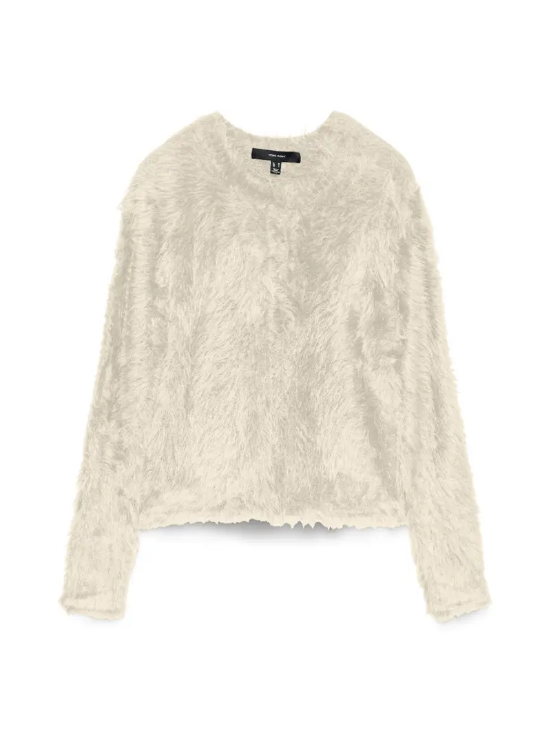 VMFLUFFY LS O-NECK CARDIGAN