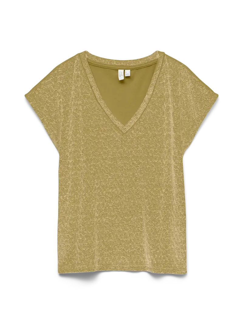 VMKIMMIE S/S LX V-NECK TOP JRS BTQ