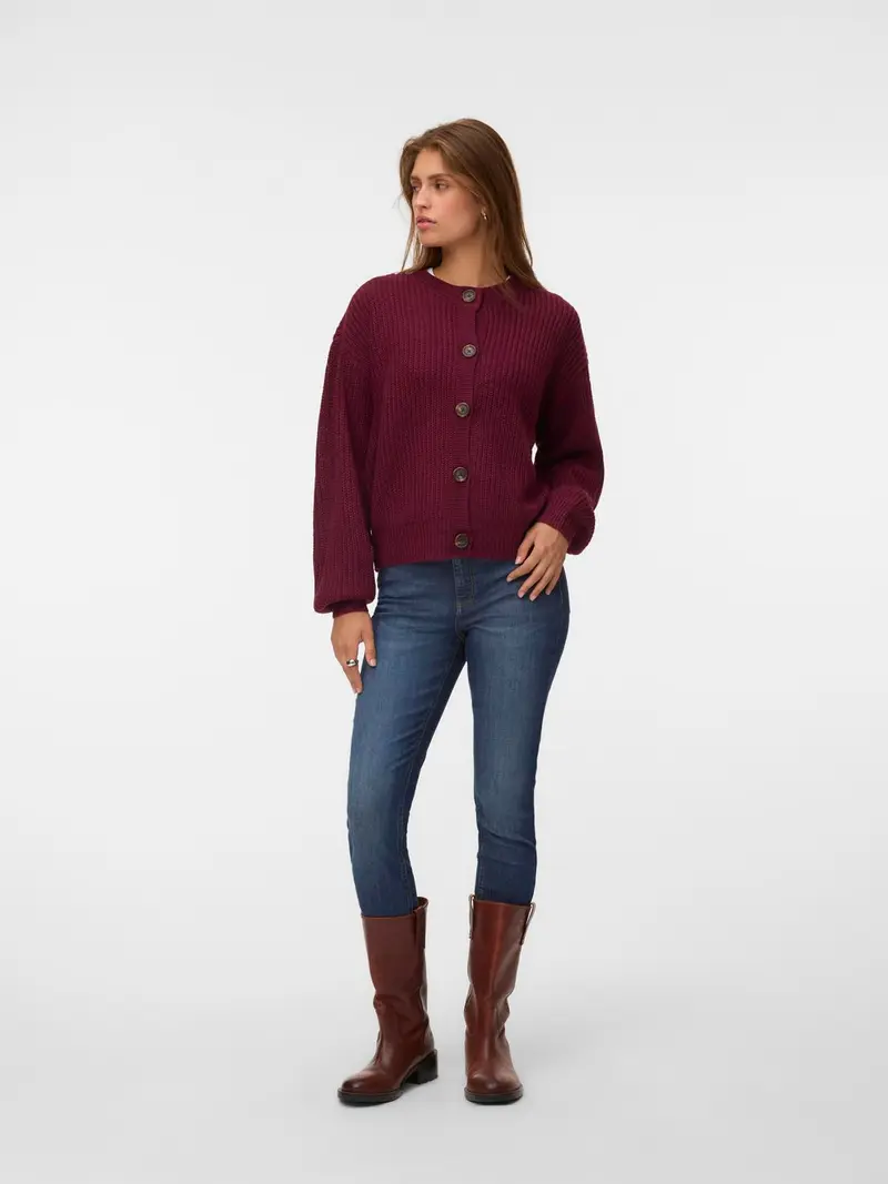 VMLEA LS O-NECK CARDIGAN