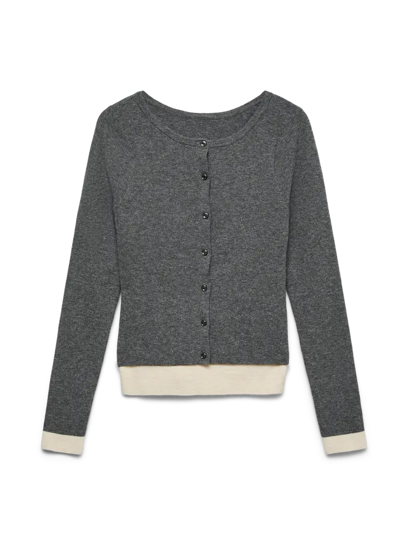VMLESLIA DOUBLE LS O-NECK CARDIGAN