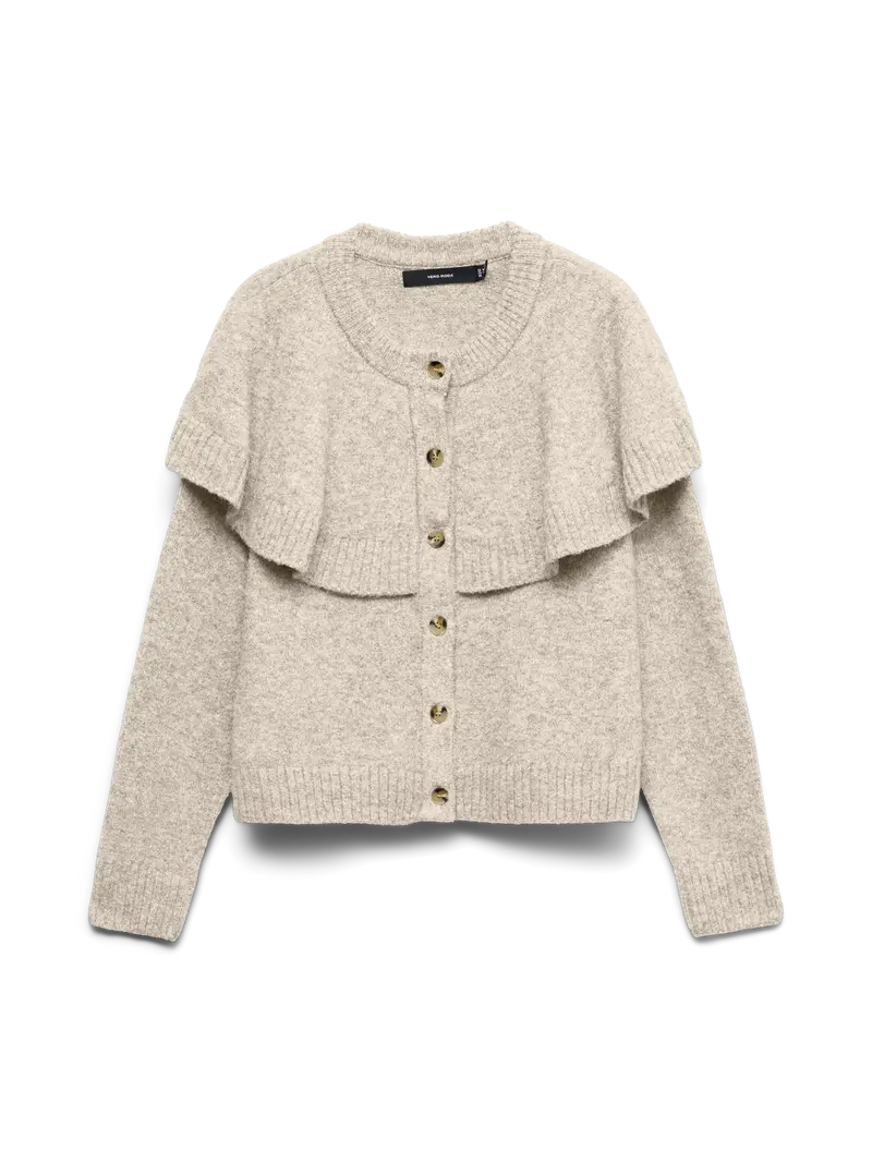 VMLILLI LS O-NECK CAPE CARDIGAN