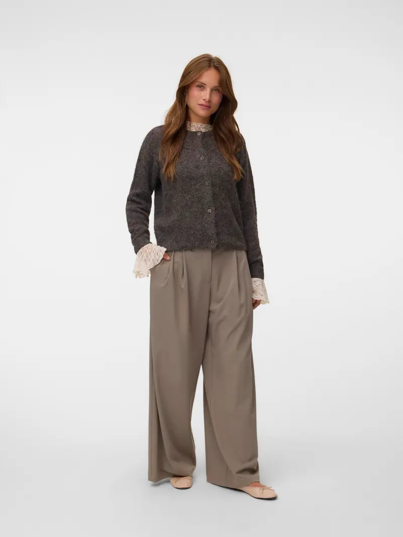 VMNOVAH LS O-NECK BUTTON CARDIGAN