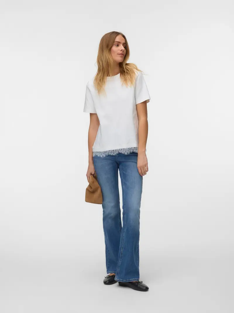 VMSARA METTE LACE SS T-SHIRT