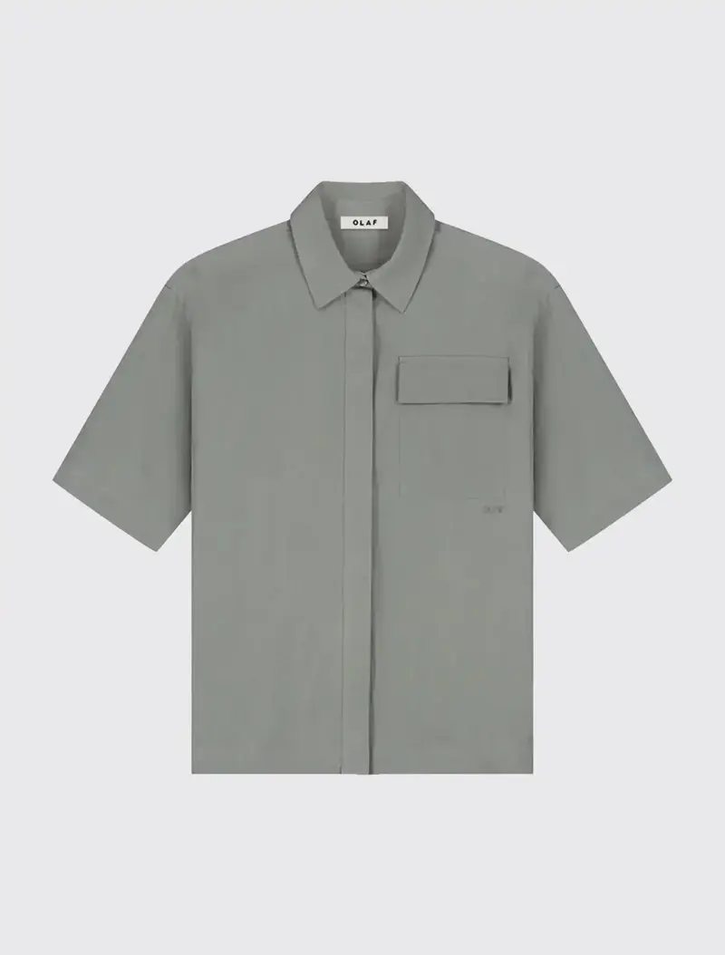 W Crinkled Oversized SS Shirt