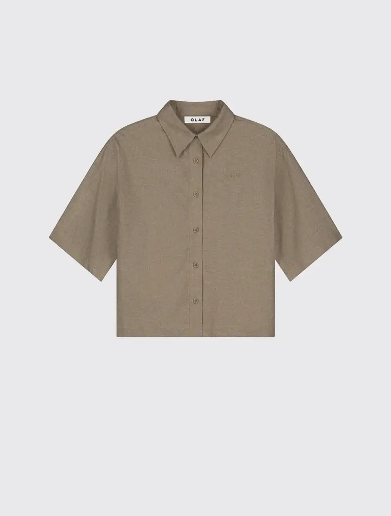 W Linen Short Sleeve Shirt