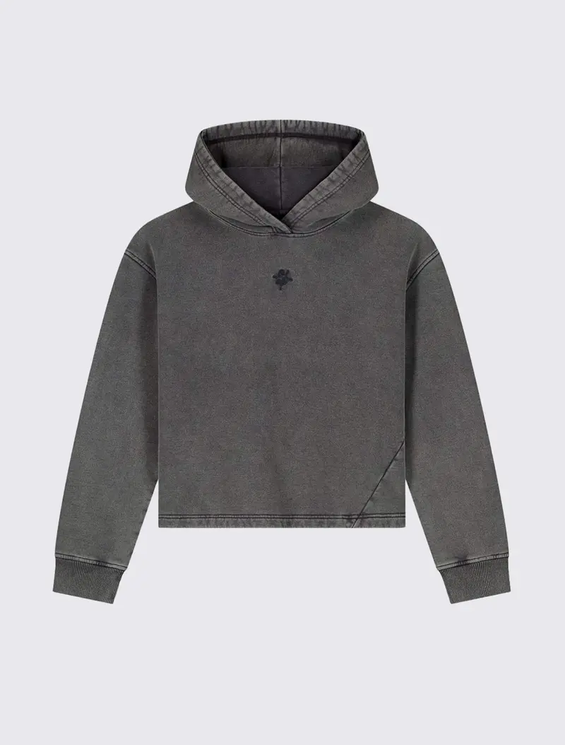 W Monogram Washed Hoodie