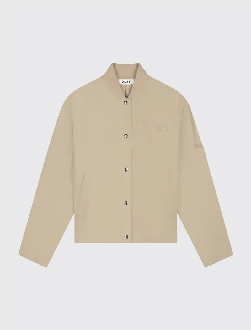 W Retro Logo Bomber Jacket