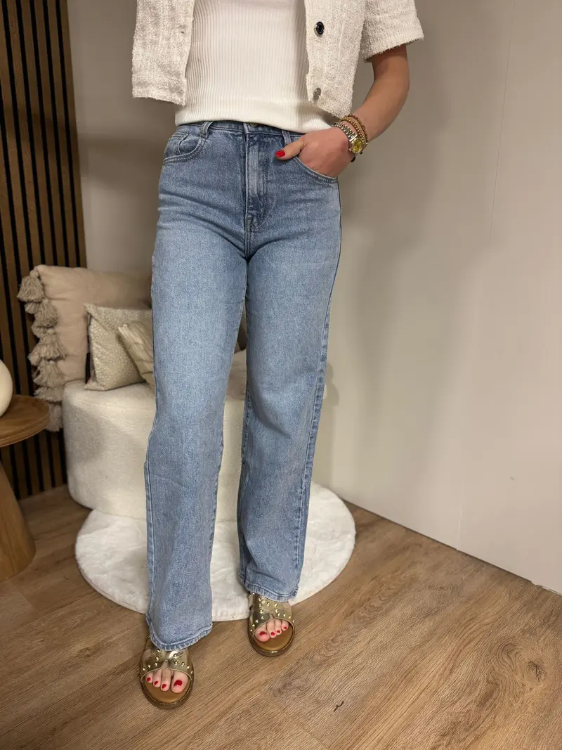 Wide Leg Jeans - Fay Blue