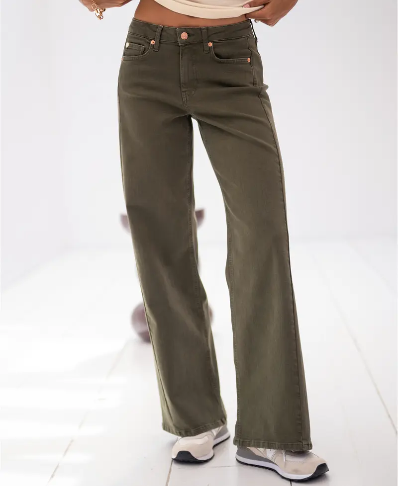 Wide leg jeans LE SPICE Army