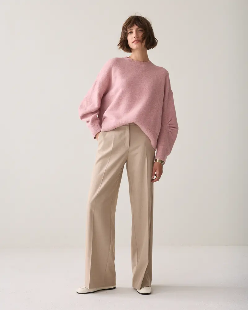 Wijde broek gemêleerd