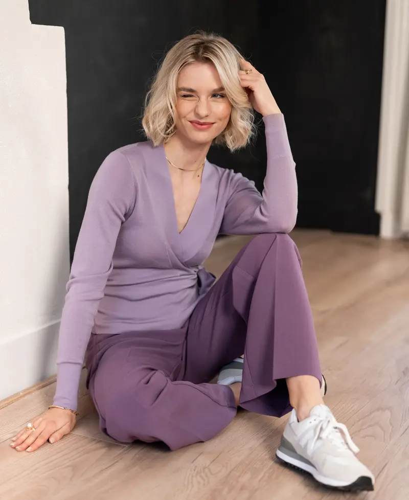 Wikkelvestje LA KELLY Mauve