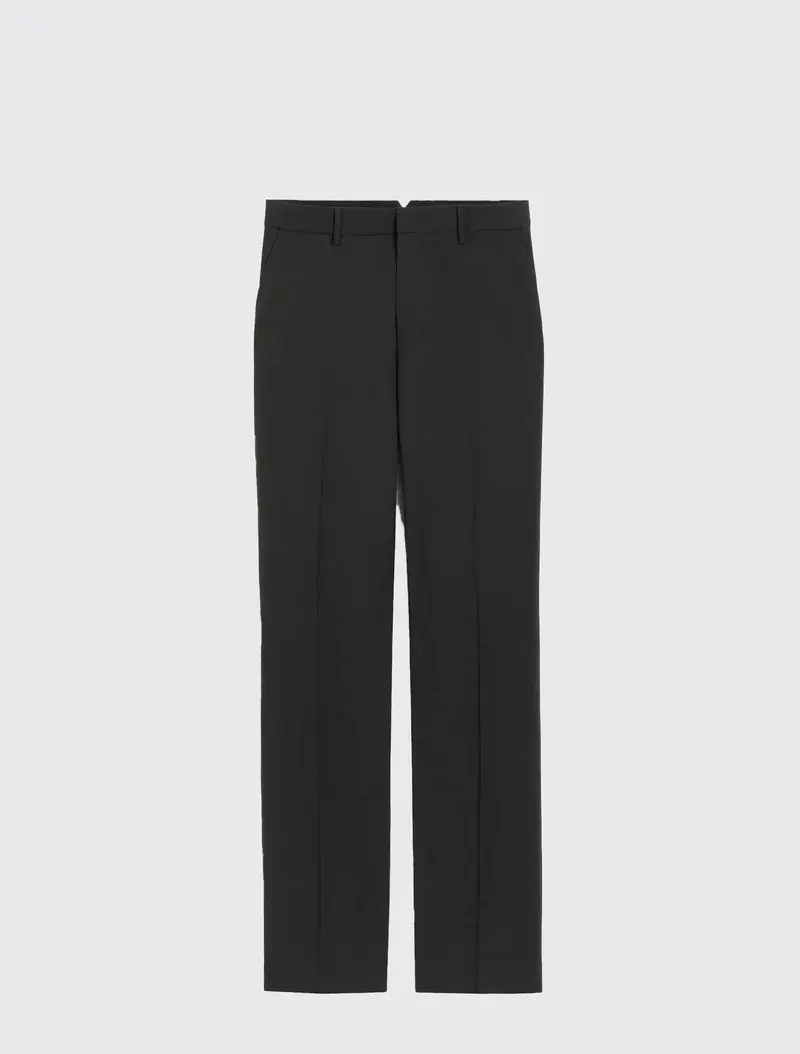 Wool Straight Trousers