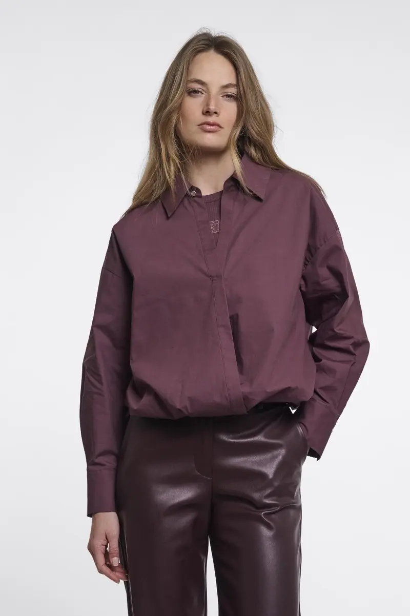 Wrap blouse with innertop nio