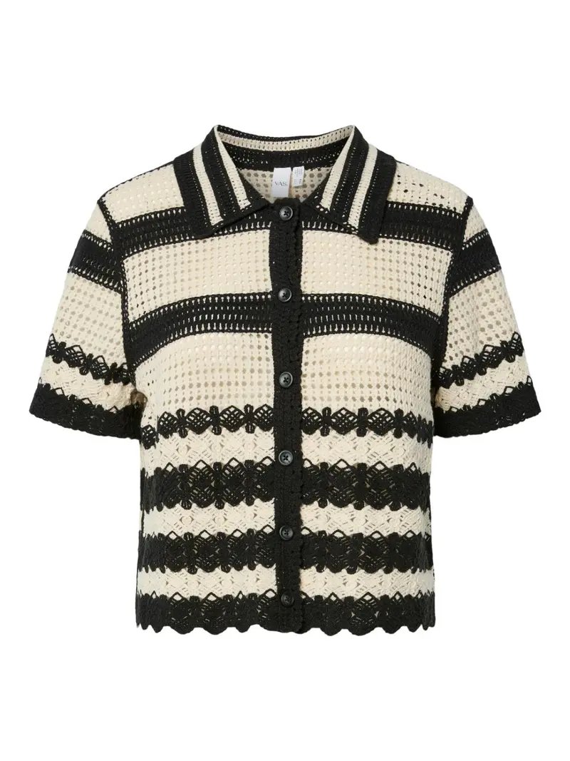 YASCECILIA SS KNIT CARDIGAN