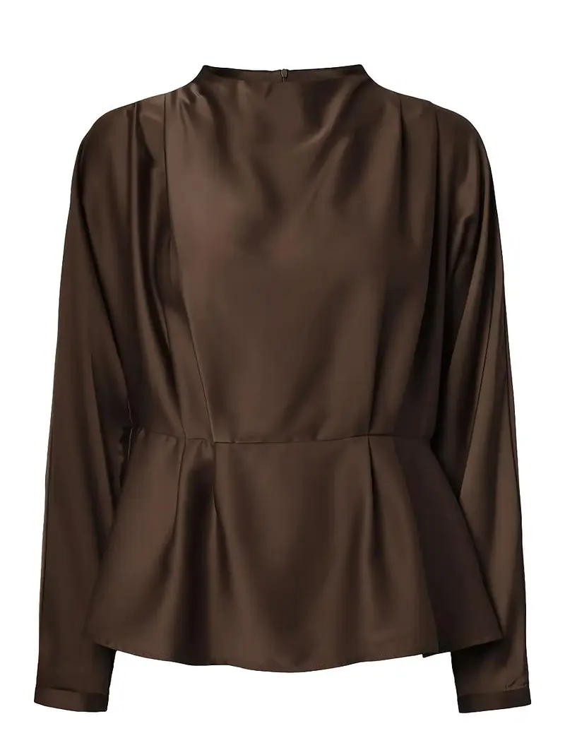YASPELLA LS FUNNEL NECK TOP S