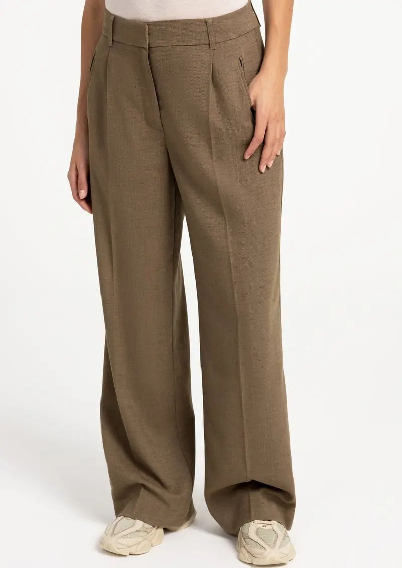 Yaya Broek Barrel Teak Brown
