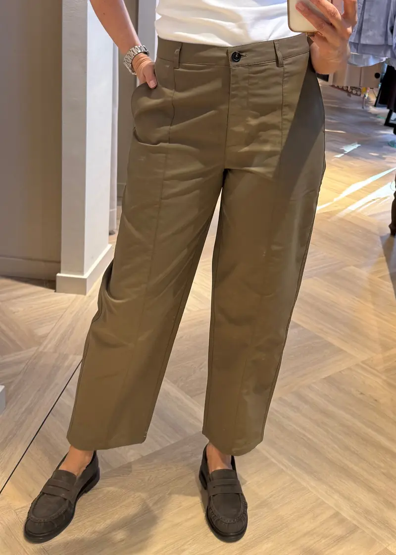 Yaya Broek Teak Brown