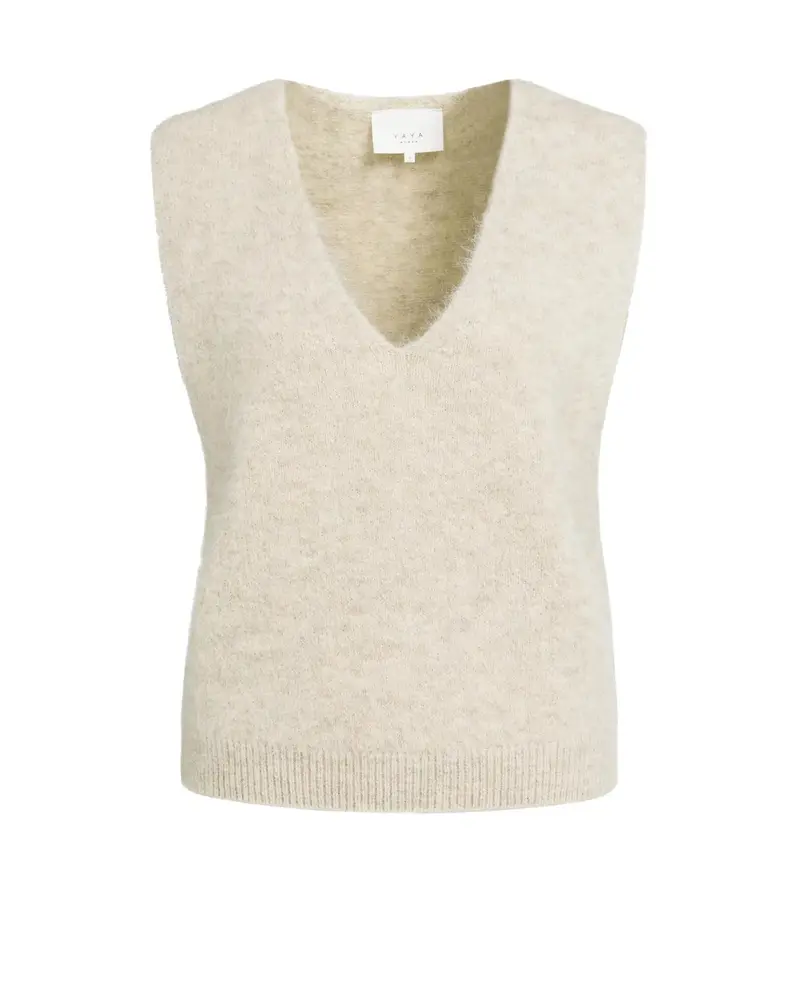 Yaya Spencer V-neck Beige