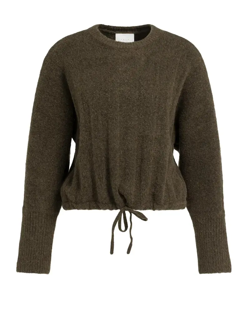 Yaya Sweater Batwing Slate Black Brown Melange