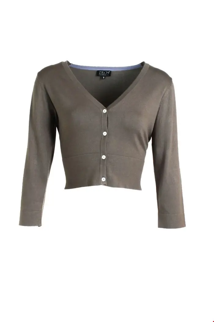 Zilch Short Cardigan Olive