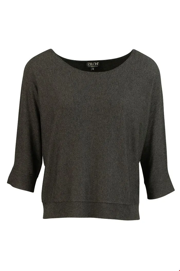 Zilch Top Batsleeve Anthracite