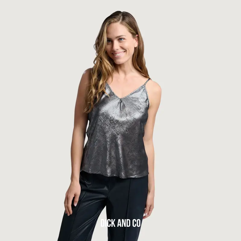 Zilveren metallic singlet (01-701245-411)