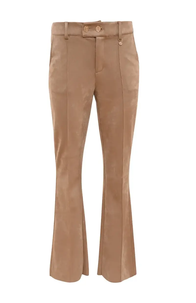 ZIZO - Pia broek suèdine camel