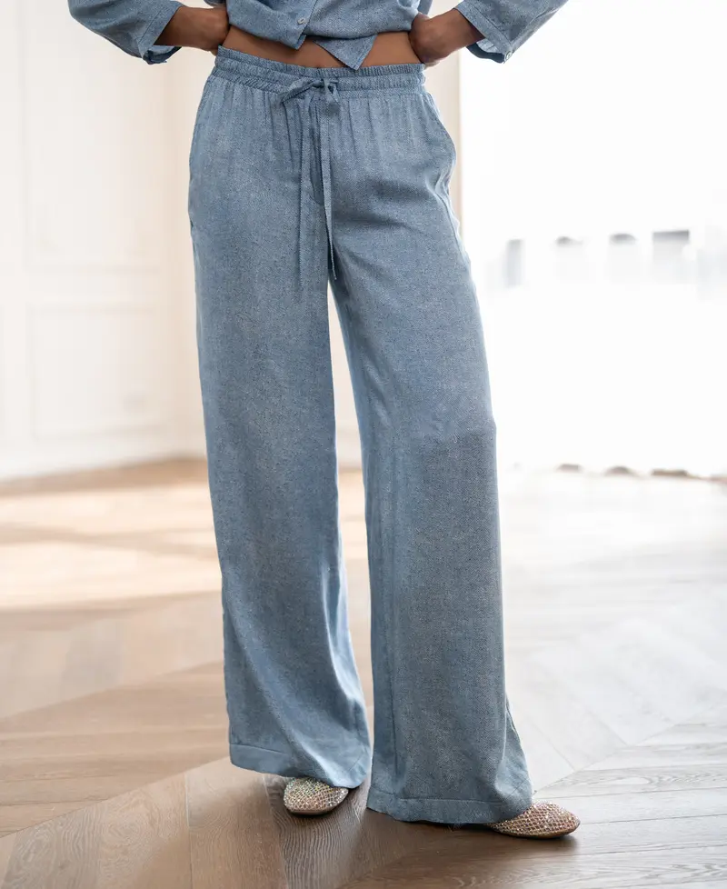 Zomerbroek LA JILDOU Jeans print