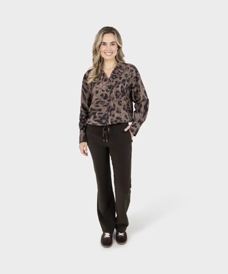 ZOSO-Blouse Cecile-Espresso Black
