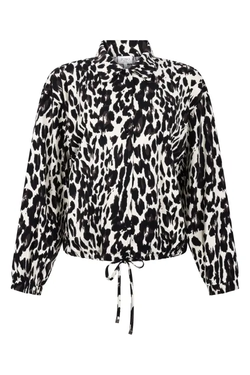 ZOSO-Blouse Daphne-Black/Espresso