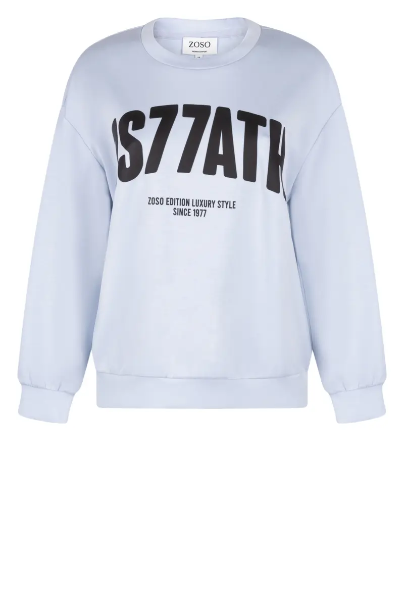 ZOSO LUXURY SWEATER TESSA light blue-espresso