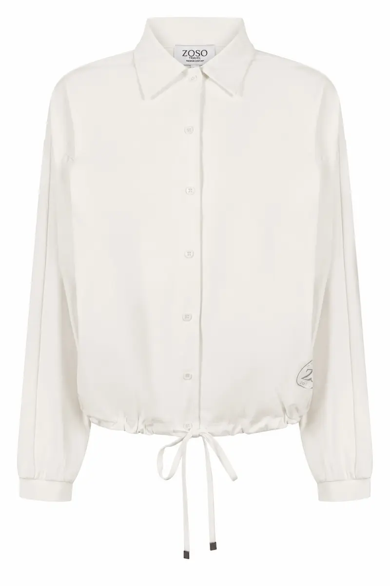 ZOSO TRAVEL BLOUSE RONNIE off white/green