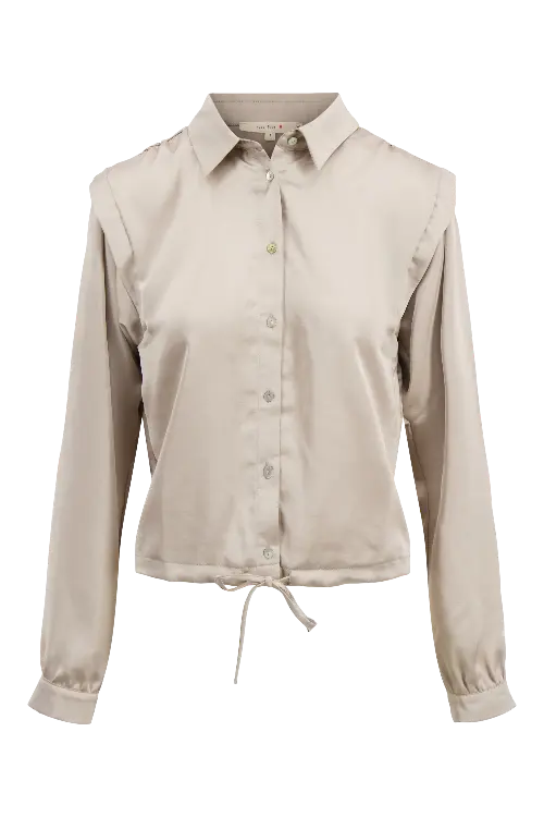 Zusss blouse satijn beige