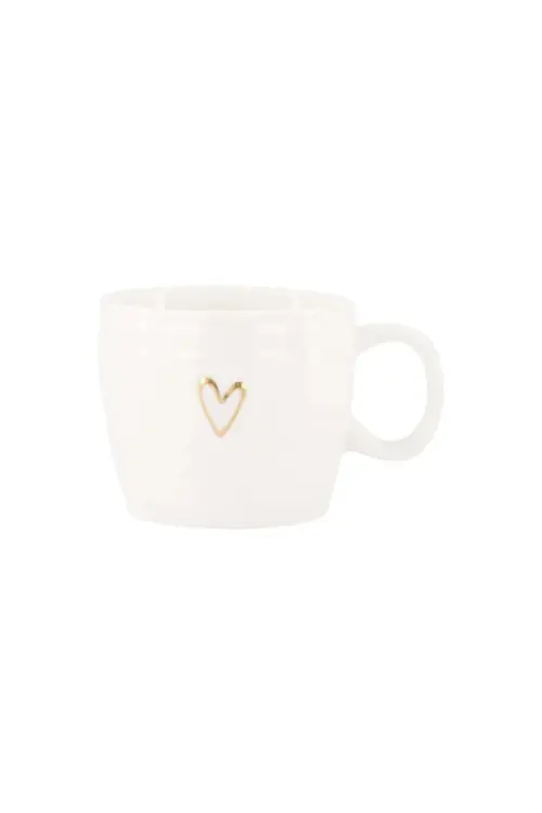 Zusss cappuccino mok hartje wit