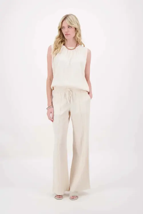 Zusss crincle broek wit