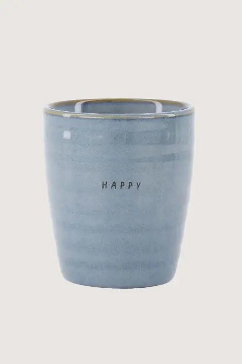 Zusss koffiemok happy blauw