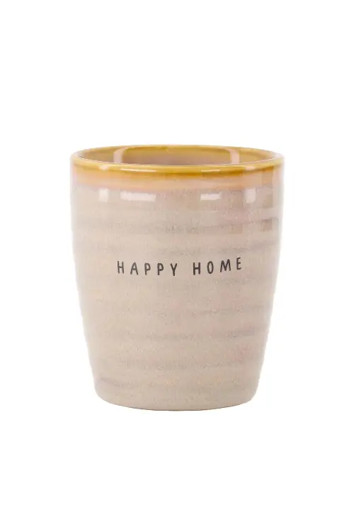 Zusss koffiemok happy home beige