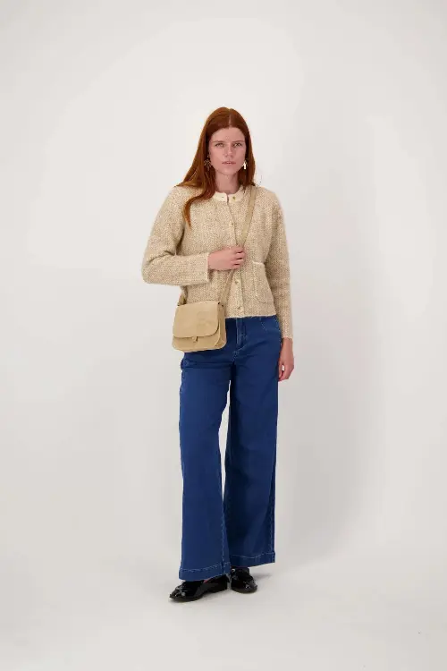 Zusss schoudertasje beige